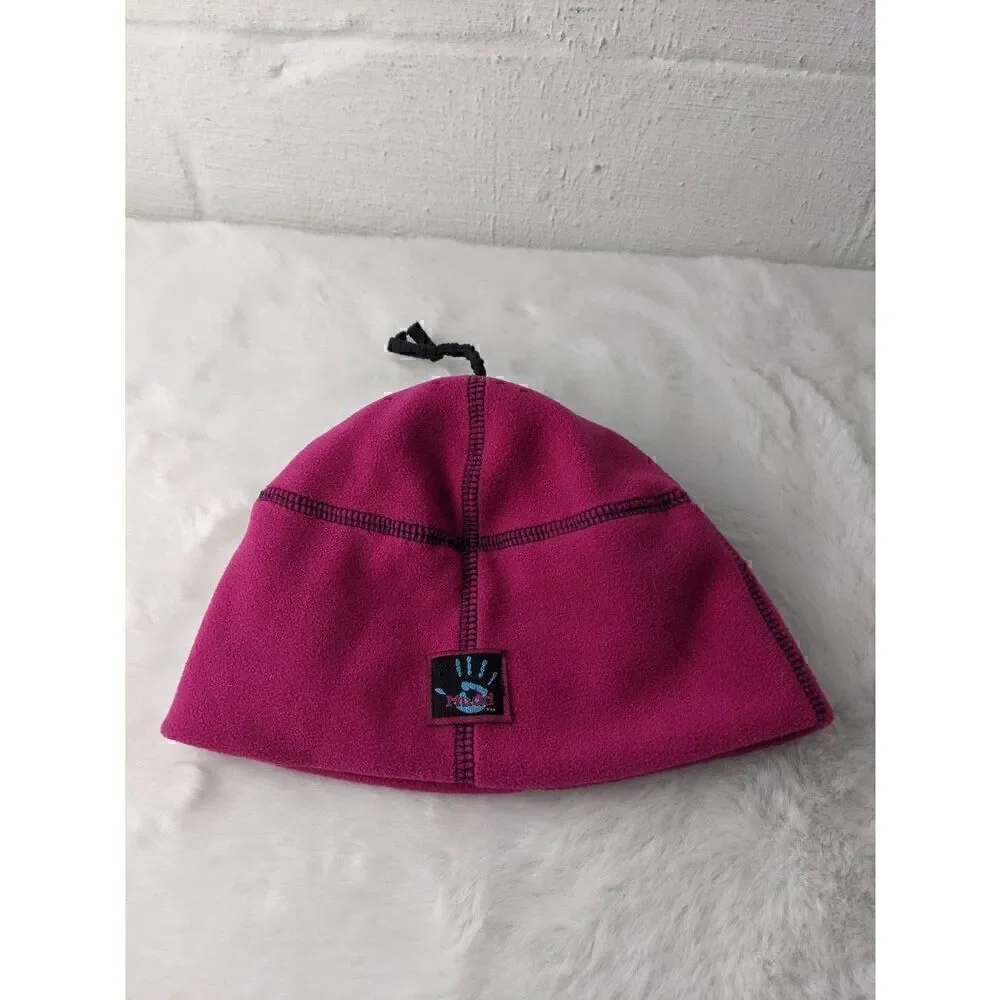 Vintage‎ Y2K Mudd Pink Winter Hat Mitten Scarf Set Fleece One Size Hot Pink